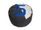 Poufs Pouf Ottoman - 28.35" X 28.35" X 15.75" Heather Gray Recycled Sailcloth Pouf Duo Dacron Blue 5 HomeRoots