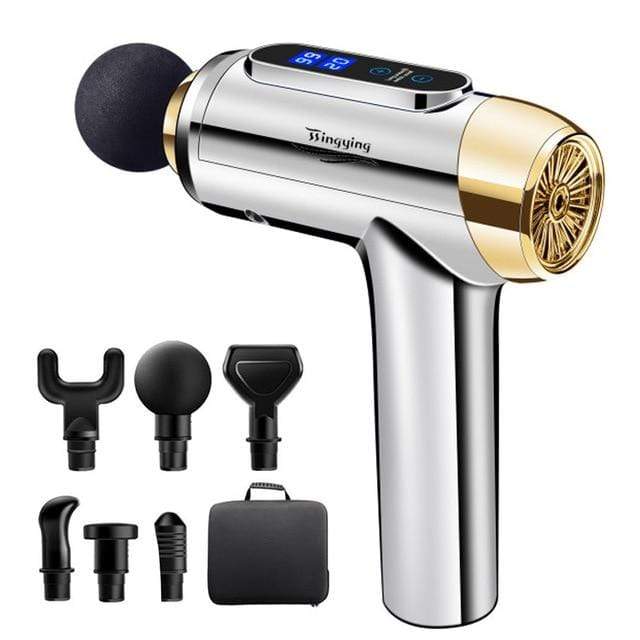POWCAN Massage Gun Fascia Gun Muscle Relax Massage Electric Massager Fitness Equipment Noise Reduction Design For Male Female AExp