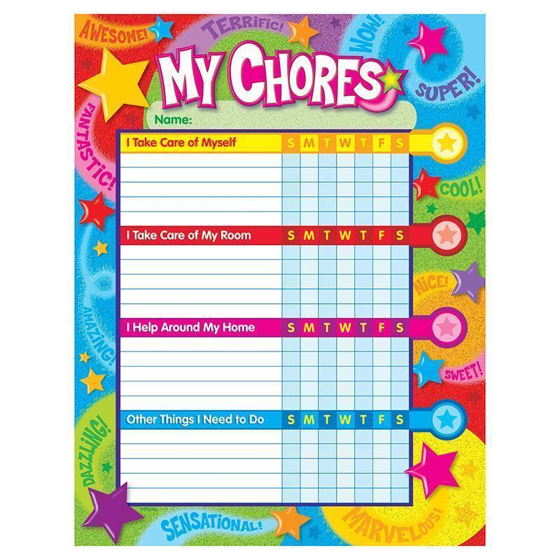 PRAISE WORDS N STARS PROGRESS CHART-Learning Materials-JadeMoghul Inc.