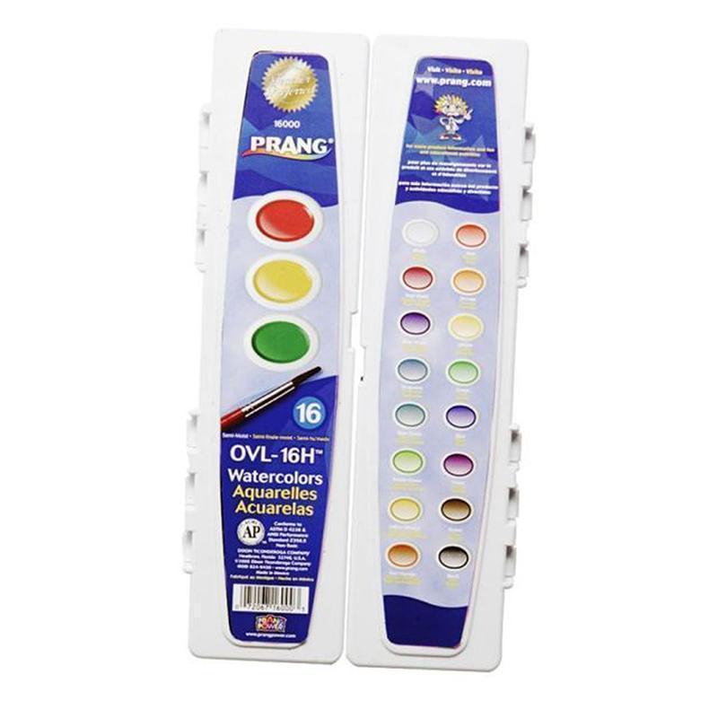 PRANG OVAL 16 WATER COLORS-Arts & Crafts-JadeMoghul Inc.