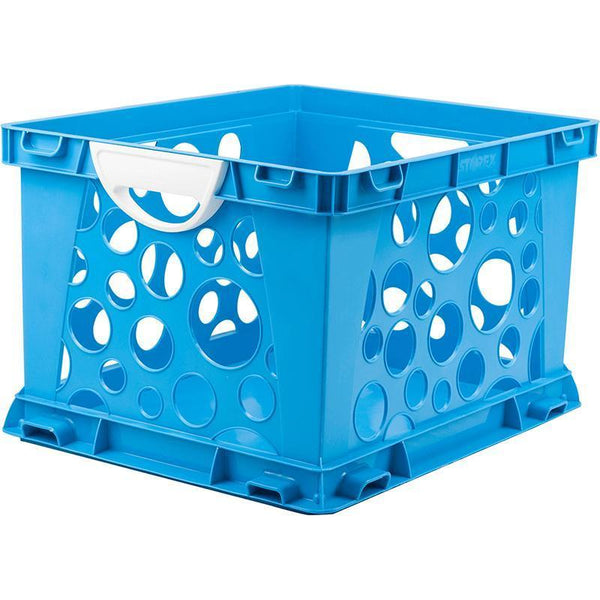 PREMIUM FILE CRATE W HANDLES BLUE-Supplies-JadeMoghul Inc.