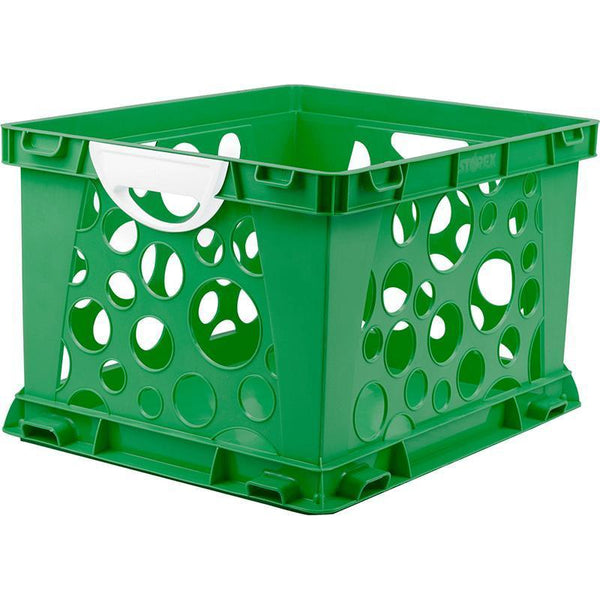 PREMIUM FILE CRATE W HANDLES GREEN-Supplies-JadeMoghul Inc.