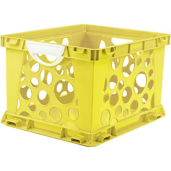 PREMIUM FILE CRATE W HANDLES YELLOW-Supplies-JadeMoghul Inc.