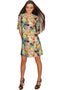 Prima Donna Prima Donna Grace Grey Floral Sleeved Shift Dress - Women Grace Shift Dress