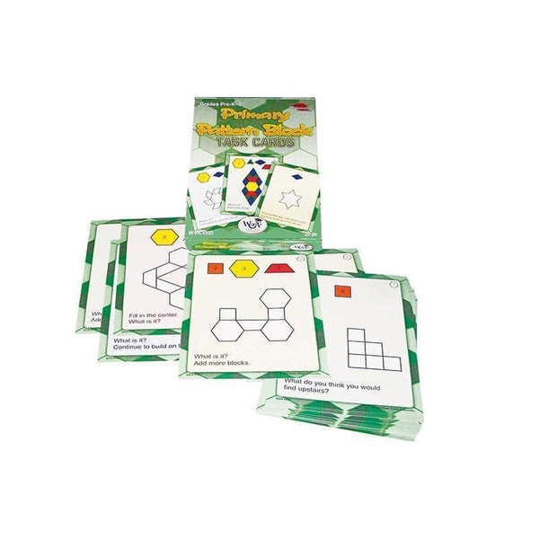 PRIMARY PATTERN BLOCK TASK CARDS-Toys & Games-JadeMoghul Inc.
