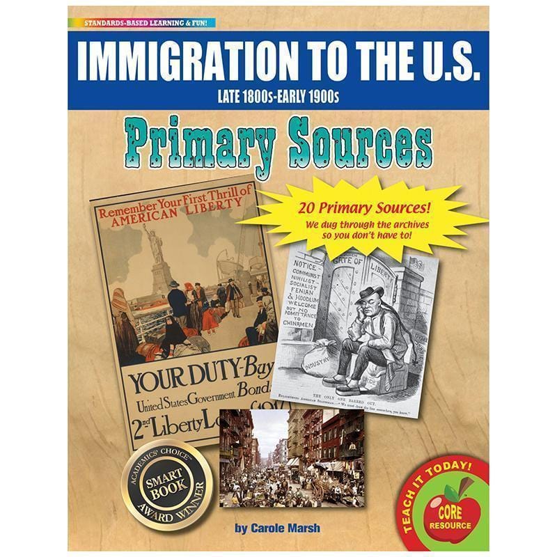 PRIMARY SOURCES IMMIGRATION-Learning Materials-JadeMoghul Inc.