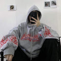 print long sleeve Pullovers oversized harajuku hoodie plus size winter clothes sweatshirt women korean style streetwear tops AExp