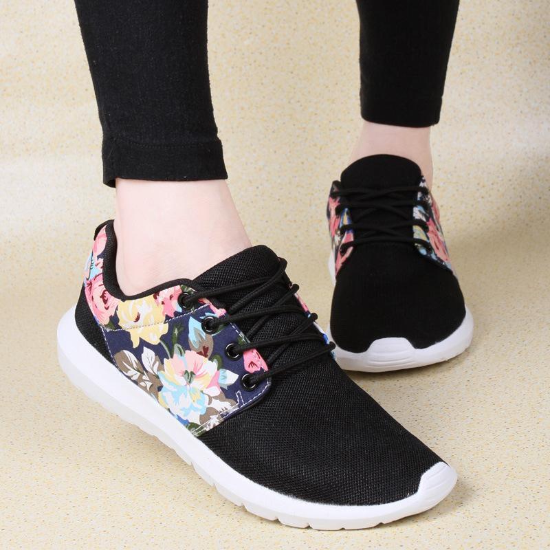 Print Women Sneakers Vulcanize Shoes Tenis Feminino Casual Shoes Women Air Mesh Breathable Lace-Up Sneakers Ladies Shoes AYD95 AExp