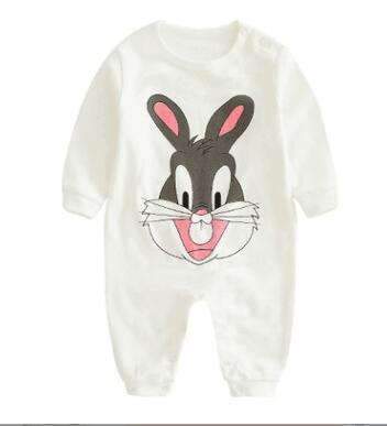 Printed Graphic Cotton Baby Romper AExp