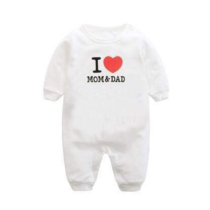 Printed Graphic Cotton Baby Romper AExp