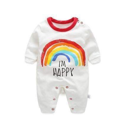 Printed Graphic Cotton Baby Romper AExp