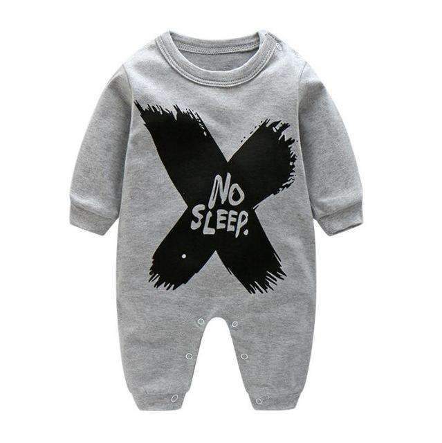 Printed Graphic Cotton Baby Romper AExp