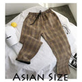 Privathinker Men Women Korean Black Plaid Casual Pants 2020 Mens Streetwear Harem Pants Male Checkered Trousers Plus Size AExp