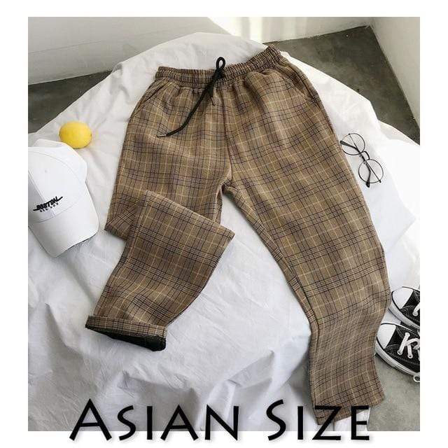 Privathinker Men Women Korean Black Plaid Casual Pants 2020 Mens Streetwear Harem Pants Male Checkered Trousers Plus Size AExp