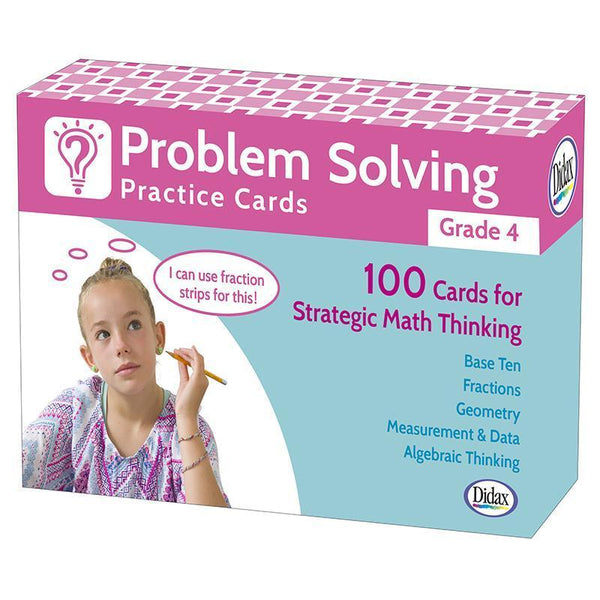 PROBLEM SOLVING PRACTICE CARDS GR 4-Learning Materials-JadeMoghul Inc.