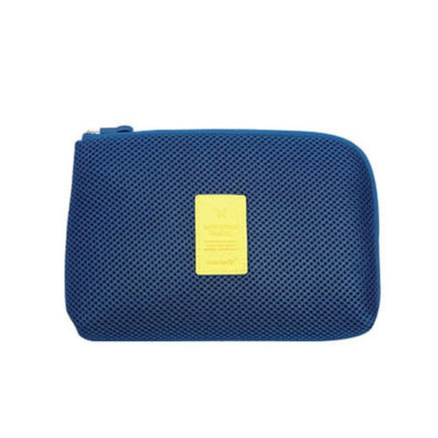 Portable Data Cable Storage Bag Earphone Wire Organizer Case for Headphone Line Headset Closet Organizer Storage Box Storage