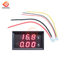 DC 200V 100V 10A LCD Digital Voltage Current Meter Tester Adjustable Ammeter Voltmeter Panel Volt AMP Detector Dual led display