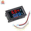 DC 200V 100V 10A LCD Digital Voltage Current Meter Tester Adjustable Ammeter Voltmeter Panel Volt AMP Detector Dual led display