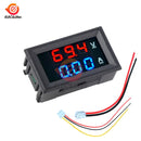 DC 200V 100V 10A LCD Digital Voltage Current Meter Tester Adjustable Ammeter Voltmeter Panel Volt AMP Detector Dual led display