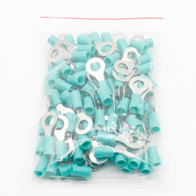 50PCS/100PCS RV2-6 Ring insulated terminal Cable Wire Connector Electrical Crimp Terminal