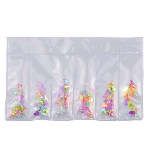 1 Pack AB Glass Nail Rhinestones Diamond Teardrop Horse Eye Crystals Stones Shiny Gems Manicure Nails Art Decorations