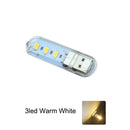 Mini Portable USB LED Book Light DC5V Ultra Bright Reading Book Lamp 3leds 8leds 24leds Lights For Power Bank PC Laptop Notebook