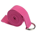 1.8mx3.8cm Yoga Strap Durable Cotton Exercise Straps Adjustable D-Ring Buckle Gives Flexibility for Yoga Stretching Pilates