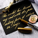 Gold Silver Paint Marker Water-base Marker Pen for Ceramics Glass Fabric Leather Dark Paper Painting Doodling DIY Arts&crafts