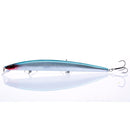 Best selling 1pcs 18cm 24g big long fish Minnow sea fishing lure bait 3D eyes Strong hooks lures for sea fishing