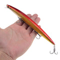 Best selling 1pcs 18cm 24g big long fish Minnow sea fishing lure bait 3D eyes Strong hooks lures for sea fishing