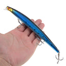 Best selling 1pcs 18cm 24g big long fish Minnow sea fishing lure bait 3D eyes Strong hooks lures for sea fishing