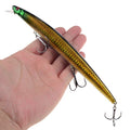 Best selling 1pcs 18cm 24g big long fish Minnow sea fishing lure bait 3D eyes Strong hooks lures for sea fishing