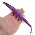 Best selling 1pcs 18cm 24g big long fish Minnow sea fishing lure bait 3D eyes Strong hooks lures for sea fishing