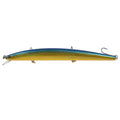 Best selling 1pcs 18cm 24g big long fish Minnow sea fishing lure bait 3D eyes Strong hooks lures for sea fishing