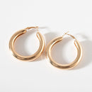 Punk Style Earrings Gold/Silver Color Creativity Overlay semi-circle Open circle earrings Women exaggerated Piercing Jewelry
