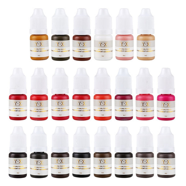 Semi Permanent Makeup Eyebrow Ink Lips Eye Line Tattoo Color Microblading Pigment MH88