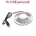 WELPUR battery 5V USB LED Strip 2835 DC LED Light Flexible 50CM 1M 2M 3M 5M white warm  For TV Background Lighting Night light