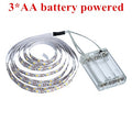 WELPUR battery 5V USB LED Strip 2835 DC LED Light Flexible 50CM 1M 2M 3M 5M white warm  For TV Background Lighting Night light