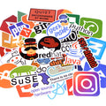 50Pcs New Programming Stickers Pack For On The Laptop Fridge Phone Skateboard Travel Suitcase Waterproof Sticker
