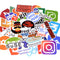 50Pcs New Programming Stickers Pack For On The Laptop Fridge Phone Skateboard Travel Suitcase Waterproof Sticker