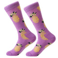 LETSBUY women socks combed cotton harajuku funny creative cartoon animal crew socks lady girls fruit dog bird chili men socks