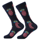 LETSBUY women socks combed cotton harajuku funny creative cartoon animal crew socks lady girls fruit dog bird chili men socks
