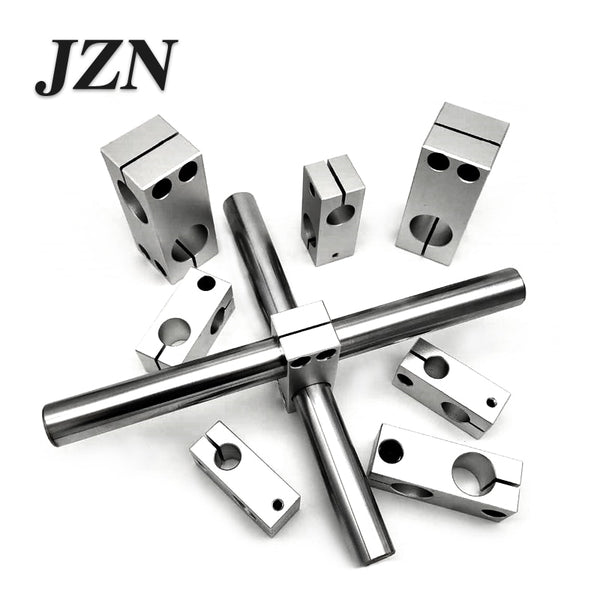 Pillar fixing clamp vertical fixed diameter fastening aluminum alloy optical axis cross block steel pipe fixing bracket connecti