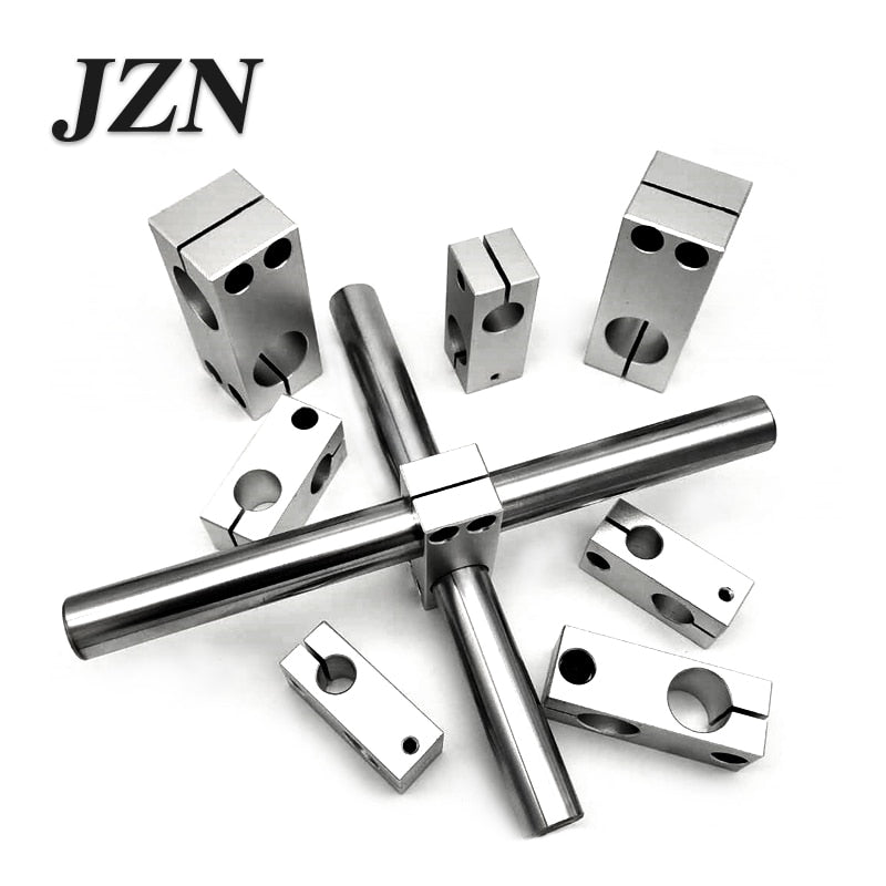 Pillar fixing clamp vertical fixed diameter fastening aluminum alloy optical axis cross block steel pipe fixing bracket connecti