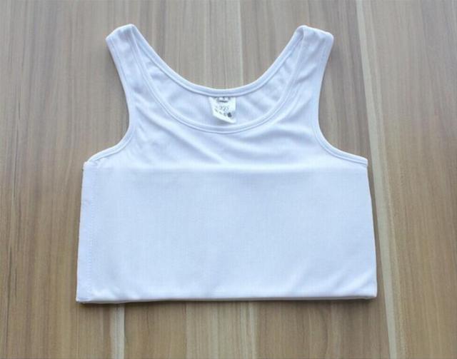 S-4XL Strengthen Bandage Reinforced Short Corset Tomboy Lesbian Tank Tops Chest Shaper Breast Binder Trans Vest Shirt Underwear
