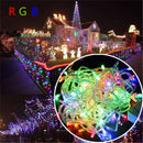 SICCSAEE Outdoor christmas led string lights 100M 20M 10M 5M Luces Decoracion fairy light holiday lights lighting tree garland