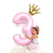 2pcs 32inch Digit Foil Balloons Number Air Balloon happy  Birthday Party Decorations Kids toy ball Ans Decoracao Coroa