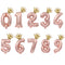 2pcs 32inch Digit Foil Balloons Number Air Balloon happy  Birthday Party Decorations Kids toy ball Ans Decoracao Coroa