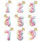 2pcs 32inch Digit Foil Balloons Number Air Balloon happy  Birthday Party Decorations Kids toy ball Ans Decoracao Coroa