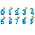 2pcs 32inch Digit Foil Balloons Number Air Balloon happy  Birthday Party Decorations Kids toy ball Ans Decoracao Coroa